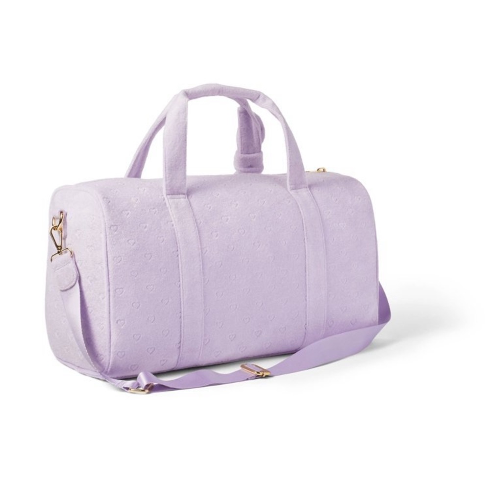 🎉ONE LEFT🎉 Stoney Clover Lane x Target Purple Terry Cloth Embossed Hearts